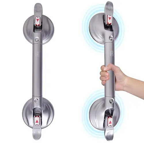 HEINSY portable suction grab bar with safety indicator