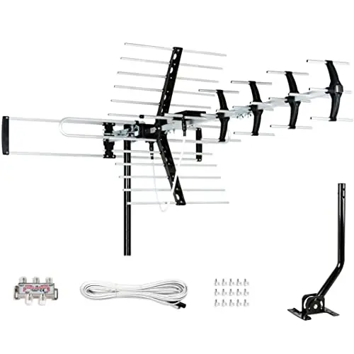 Five Star outdoor TV antenna with multi-directional reception and ATSC 3.0 ready