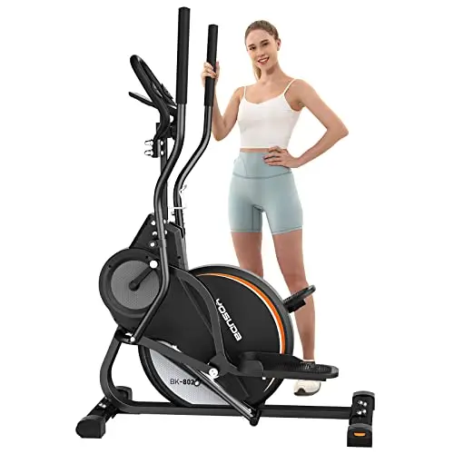 YOSUDA Pro Cardio Climber elliptical machine in black with digital monitor