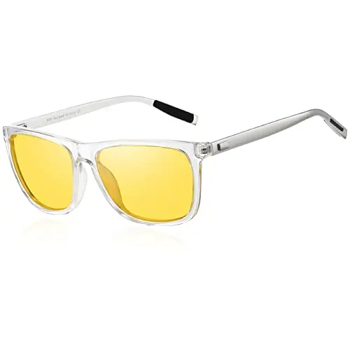 DUCO polarized night vision glasses with aluminum-magnesium temples
