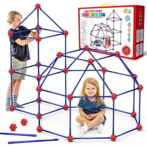 SpringFlower fort building kit with rods and connectors