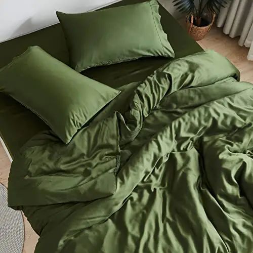 DOZ bamboo sheets in forest green color