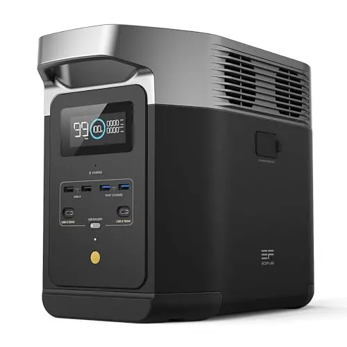 EF ECOFLOW DELTA 2 portable power station with multiple outlets