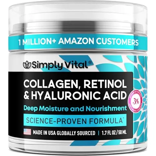 SimplyVital Collagen, Retinol & Hyaluronic Acid anti-aging face cream