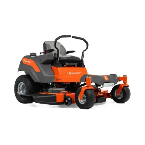 Husqvarna Z248F zero turn mower with 48-inch deck and armrests