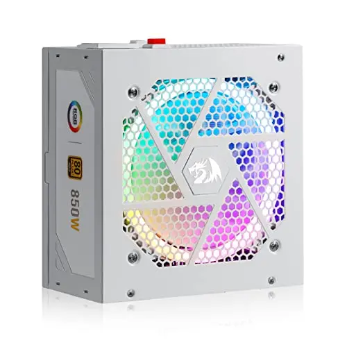 Redragon RGPS-850W power supply unit with RGB lighting