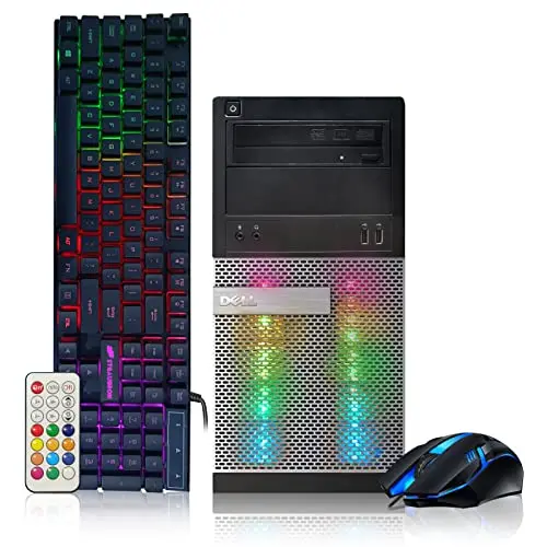 Dell RGB gaming desktop computer with Radeon graphics