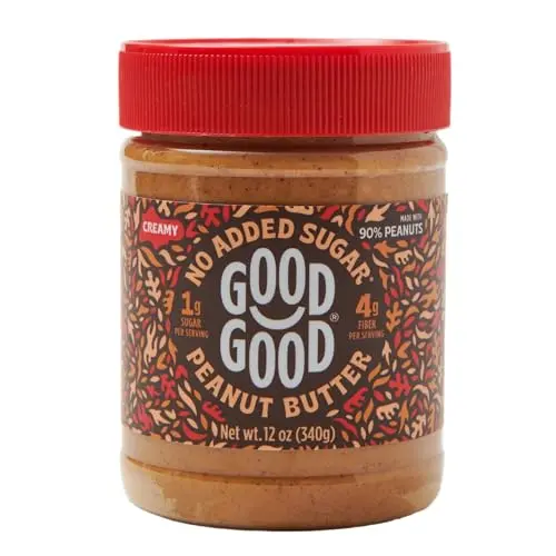 GOOD GOOD Keto Friendly Creamy Peanut Butter jar