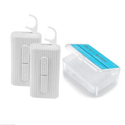 Holy rose Portable Dental Floss Picks with travel case