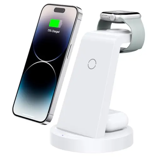 Anlmz 3-in-1 wireless charging station for iPhone, Apple Watch, and AirPods