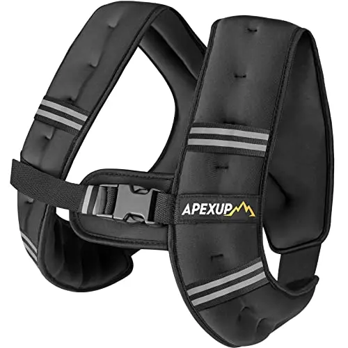 APEXUP fixed weight vest with padded shoulder straps