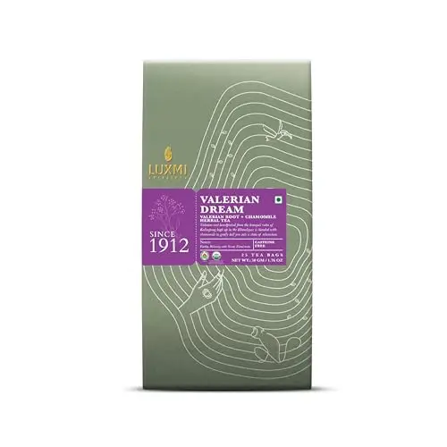 Luxmi Estates Valerian Dream organic tea box