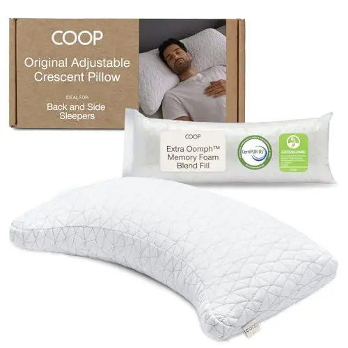 Coop Home Goods Original Crescent Adjustable Pillow