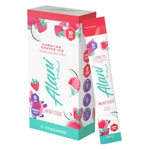 Alani Nu Hawaiian Shaved Ice energy stick packets