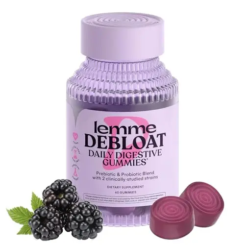 Lemme Debloat probiotic gummies container