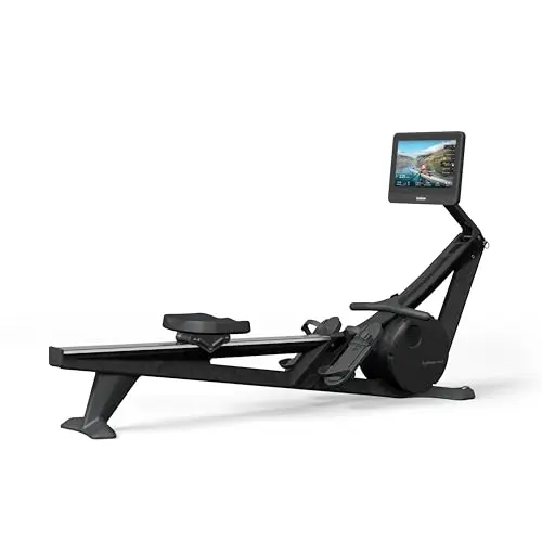Hydrow Wave compact rowing machine with HD touchscreen