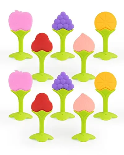 DF DUALFERV fruit-shaped silicone teething toys