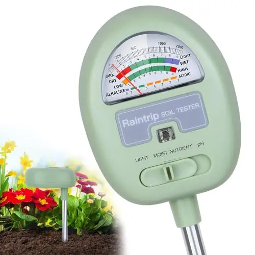 Raintrip 4-in-1 Soil Moisture Meter with rotating head design