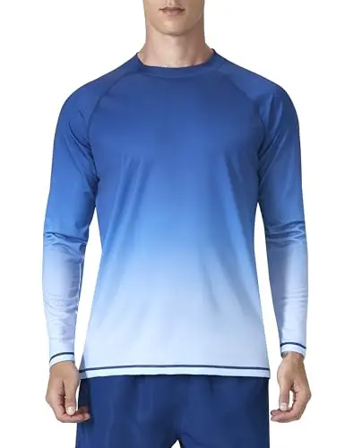 KPSUN men's long sleeve UPF 50+ swim shirt
