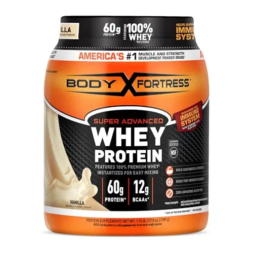 Body Fortress Super Advanced Whey Protein Powder in Vanilla flavor