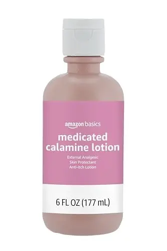 Amazon Basics Medicated Calamine Anti-Itch Lotion bottle