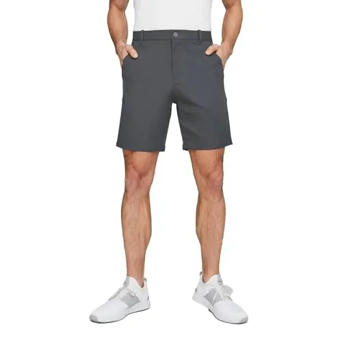 PUMA GOLF Mens Dealer 8 golf shorts showing modern athletic design and stretch fabric
