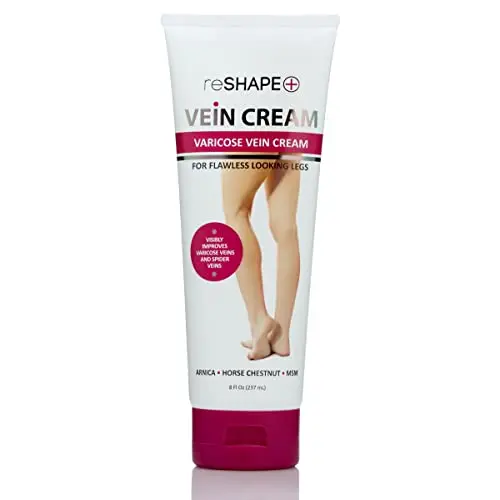 Reshape+ varicose vein cream bottle