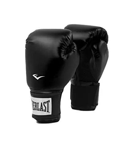 Everlast ProStyle 2 boxing gloves in black with hook and loop strap