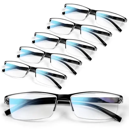 Gaoye executive style blue light blocking reading glasses six pack