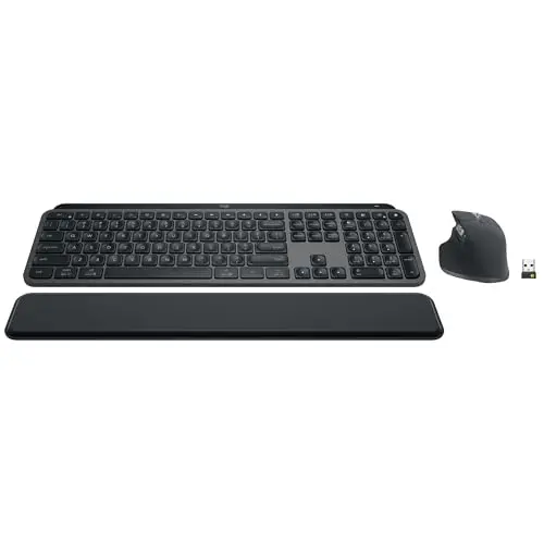 Logitech MX Keys S wireless keyboard and mouse combo in graphite
