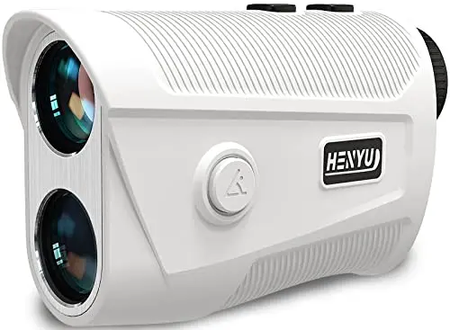 HENYU golf rangefinder with slope in white with magnetic strip