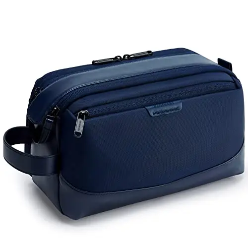 BAGSMART large blue toiletry bag with wide opening