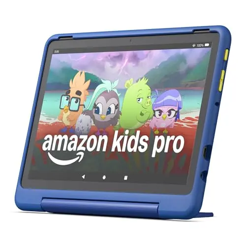 Amazon Fire HD 10 Kids Pro tablet with parental controls for family movie time