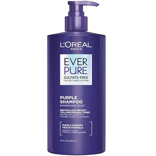 L'Oreal Paris EverPure brass toning purple shampoo for highlighted hair