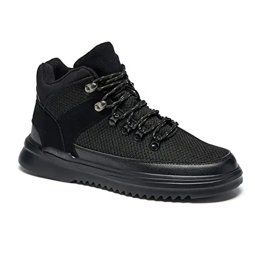 OrthoComfoot Mens Fashion Plantar Fasciitis Hiking Boots with orthopedic arch support