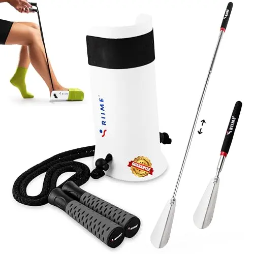 riime sock aid with ergonomic handles and soft touch coating