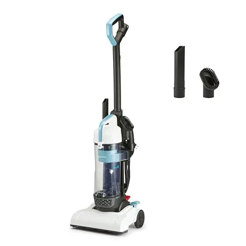 Amazon Basics upright vacuum cleaner on carpet
