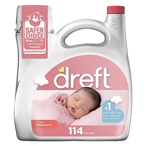Dreft Stage 1 baby laundry detergent bottle for newborns