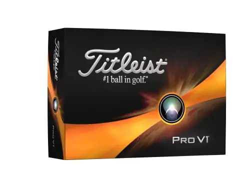 Titleist Pro V1 white golf balls with enhanced alignment