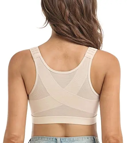 DotVol front closure bra with back support design