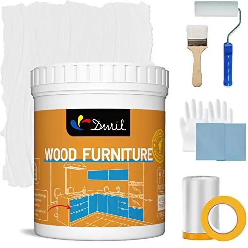 DWIL acrylic wood paint with tools for furniture painting