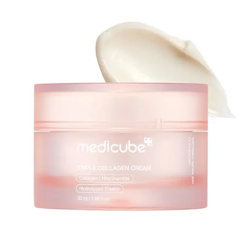 Medicube Triple Collagen Cream jar for facial moisturizing