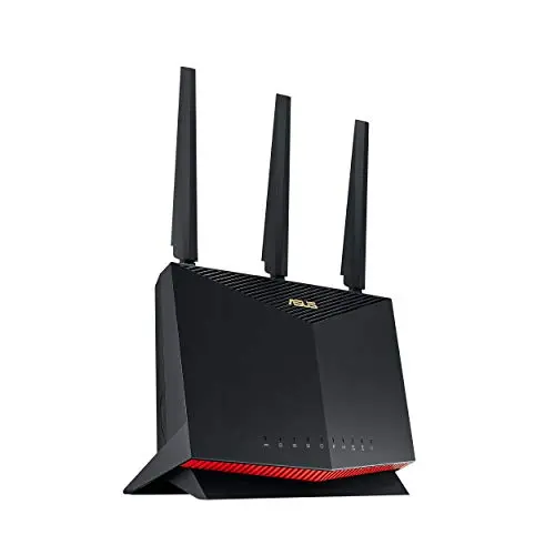 ASUS RT-AX86U Pro WiFi 6 gaming router with dual-band connectivity