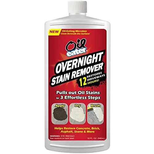 Oil Eater Overnight Stain Remover bottle for concrete oil removal