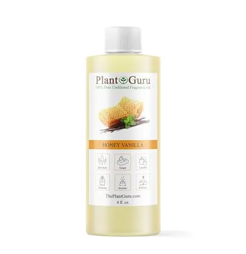 Plant Guru honey vanilla fragrance oil bottle