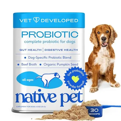 Native Pet Probiotics Powder for dogs digestive health