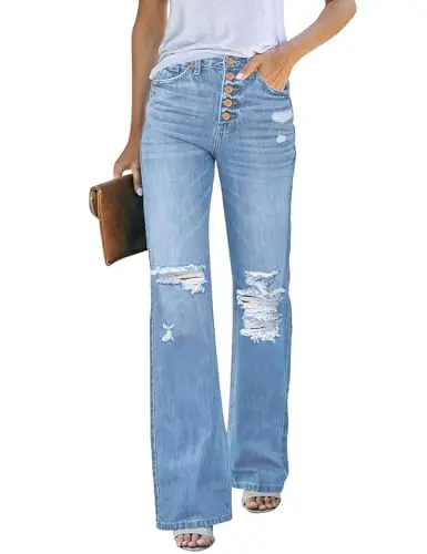 LookbookStore Women's Butt Lifting Flare Jeans