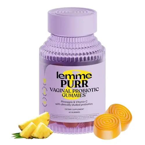 Lemme Purr Vaginal Probiotic Gummies in pineapple flavor
