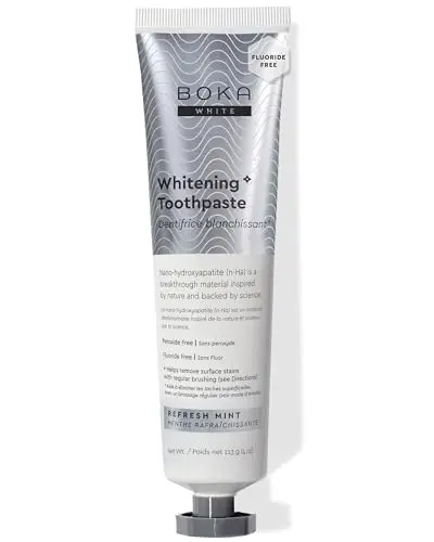Boka fluoride-free toothpaste with nano-hydroxyapatite for sensitive teeth