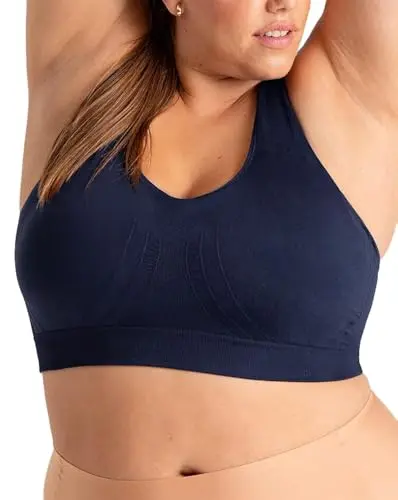 SHAPERMINT wireless sports bra with racerback design